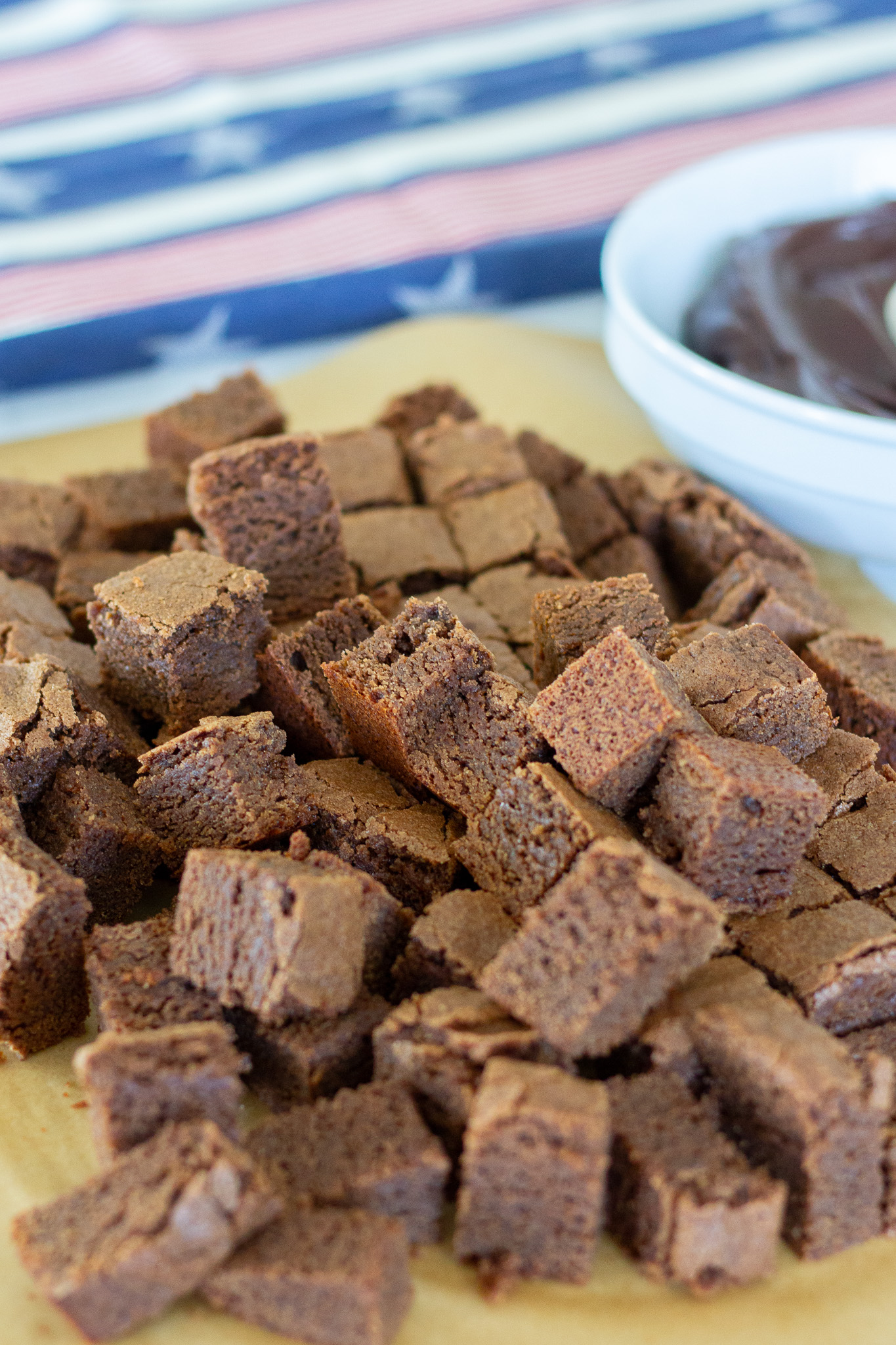 Brownie Bites and Chocolate Ganache