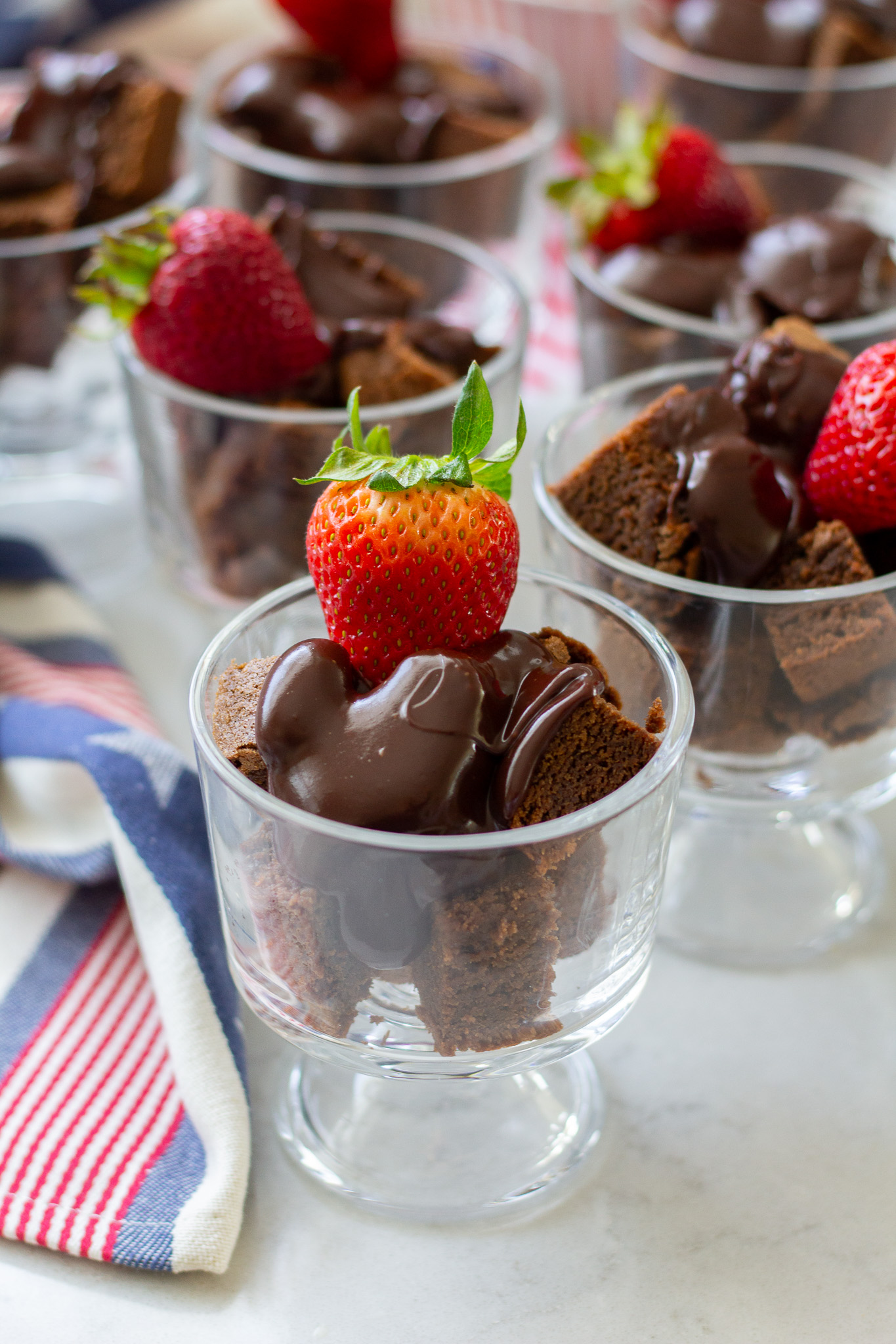Brownie Bites and Chocolate Ganache