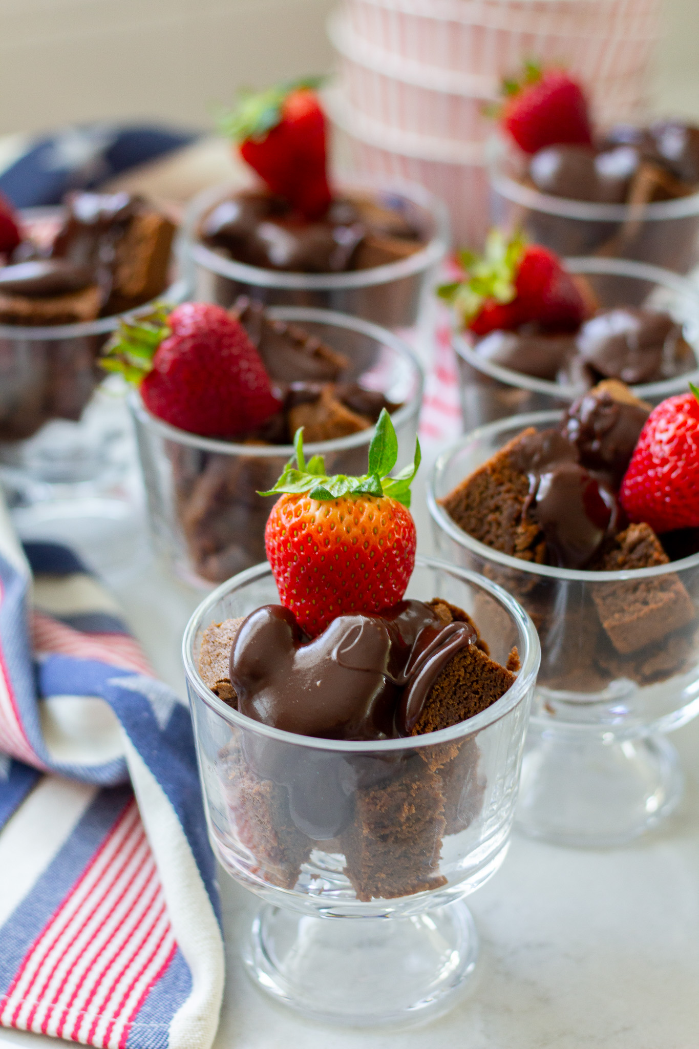 Brownie Bites and Chocolate Ganache