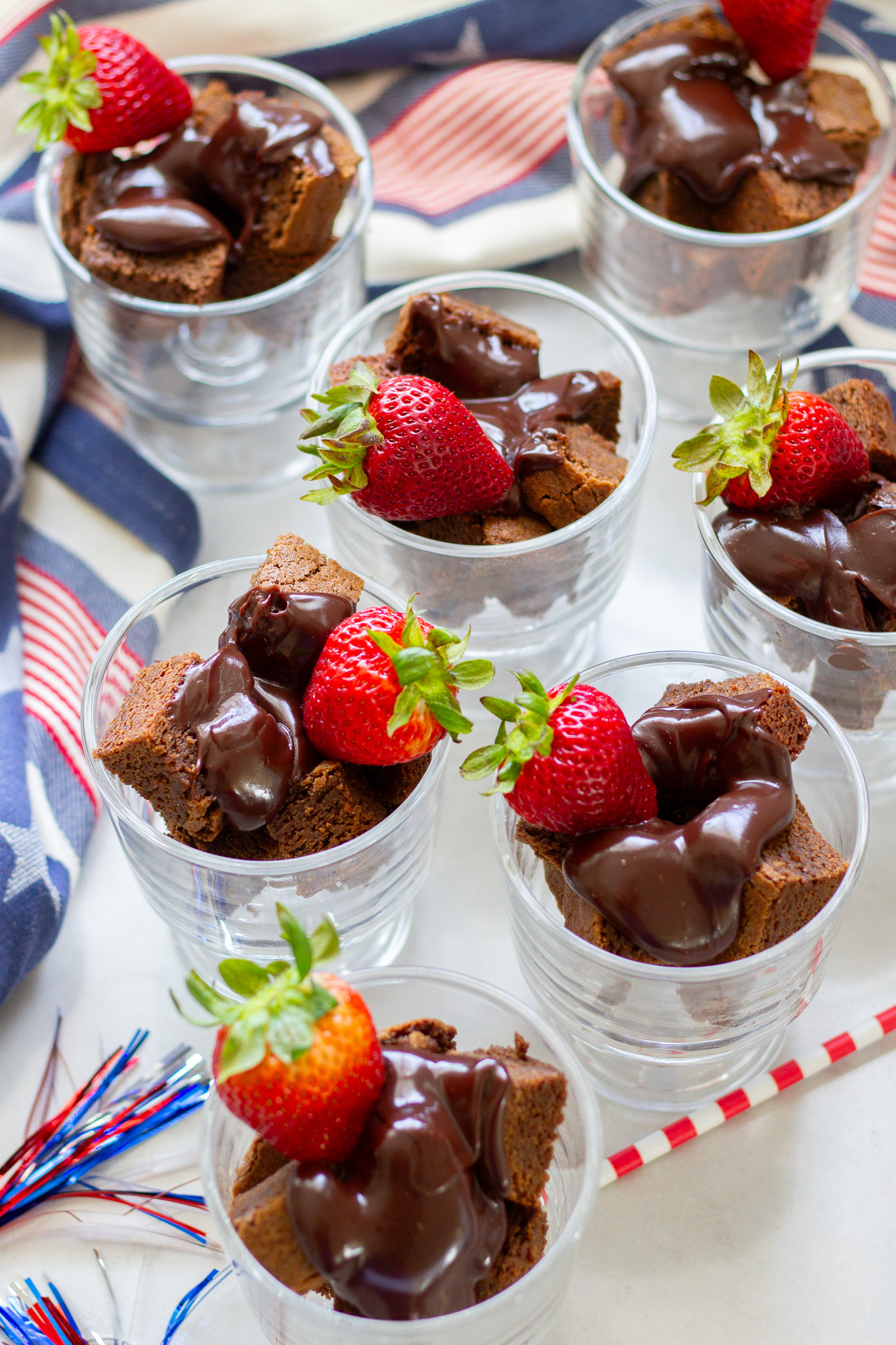 Brownie Bites and Chocolate Ganache