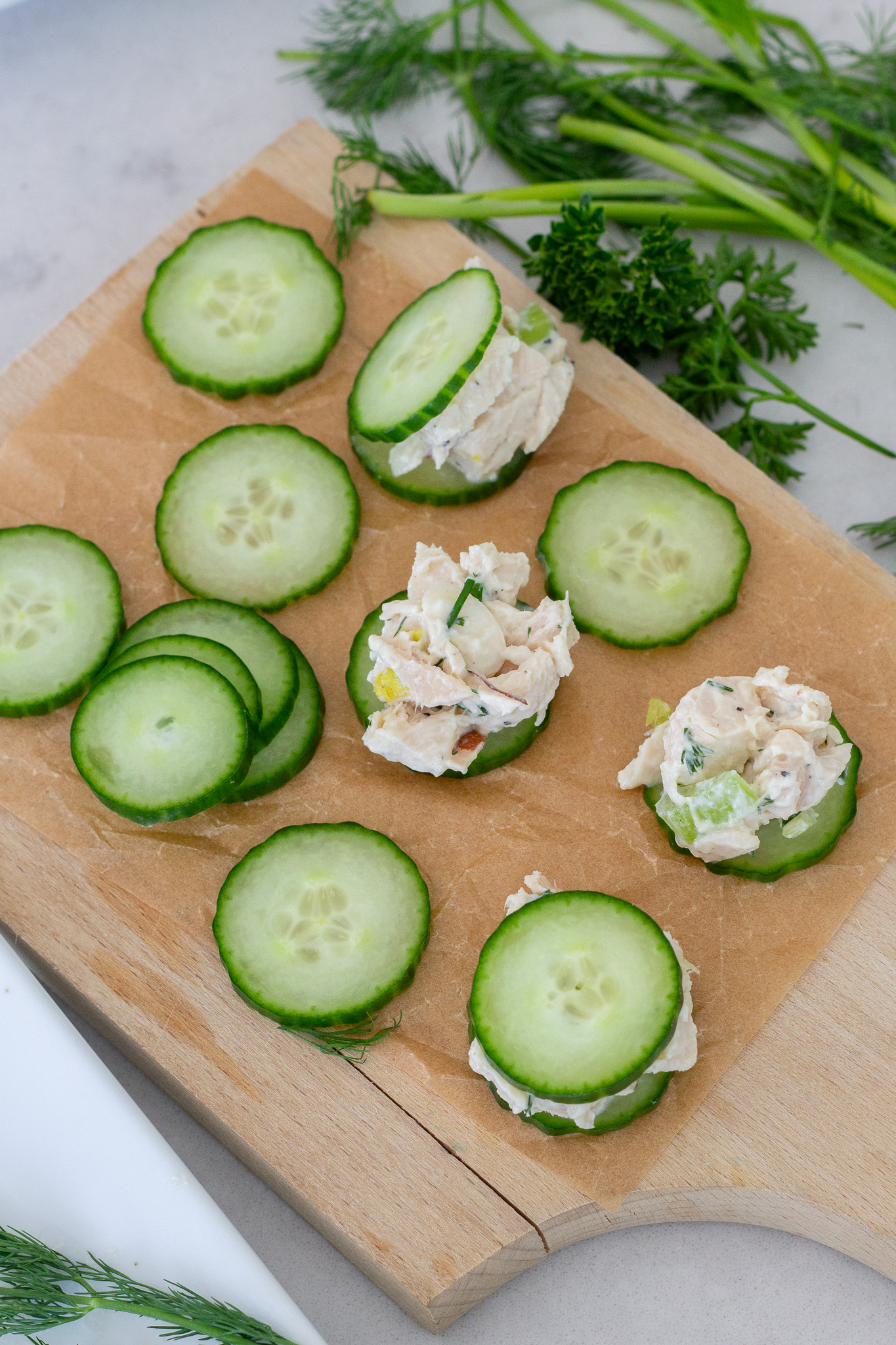 Easy Dill Chicken Salad Bites