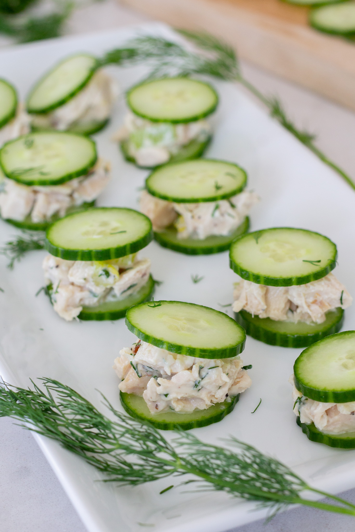 Easy Dill Chicken Salad Bites