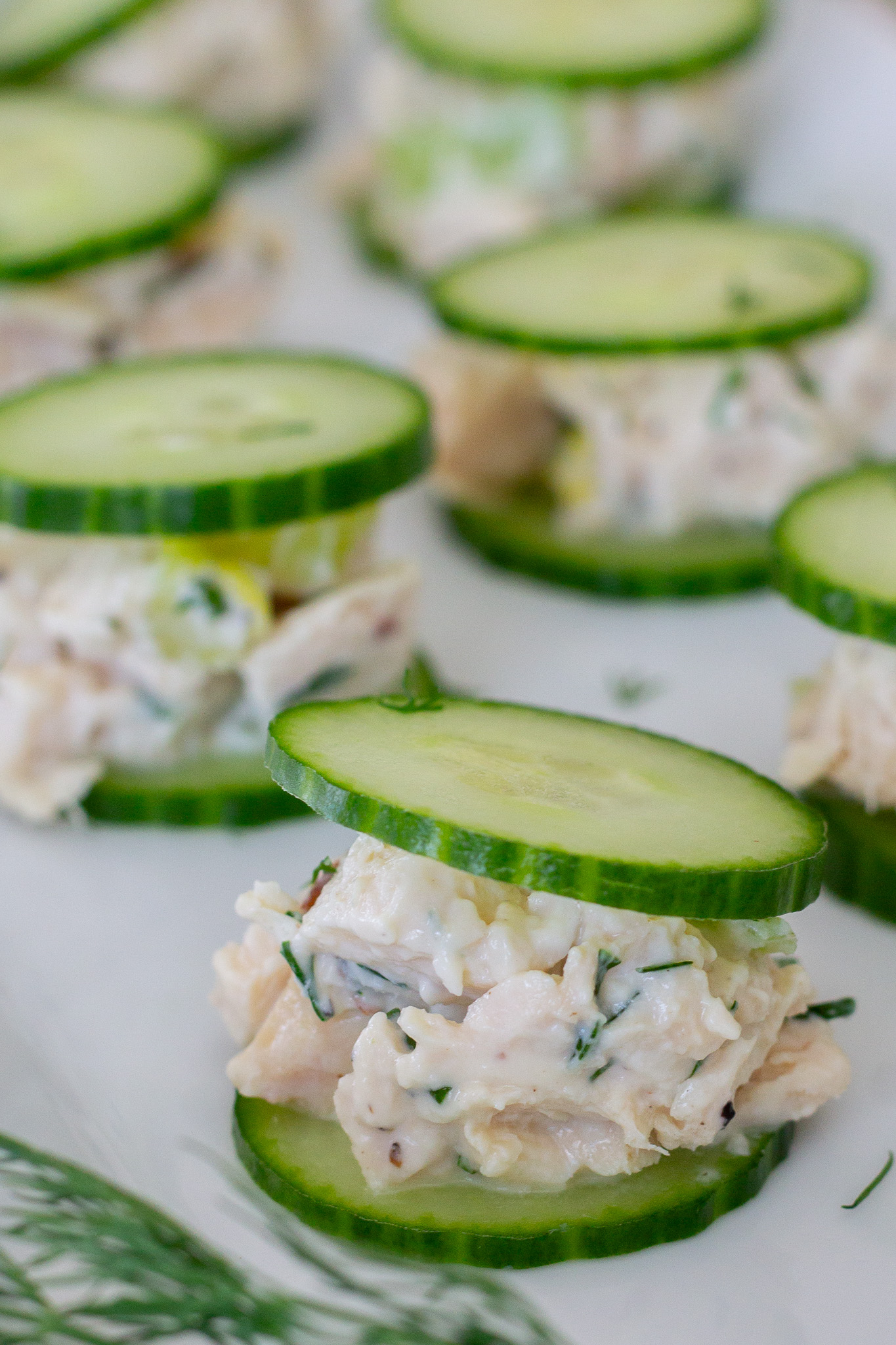 Easy Dill Chicken Salad Bites