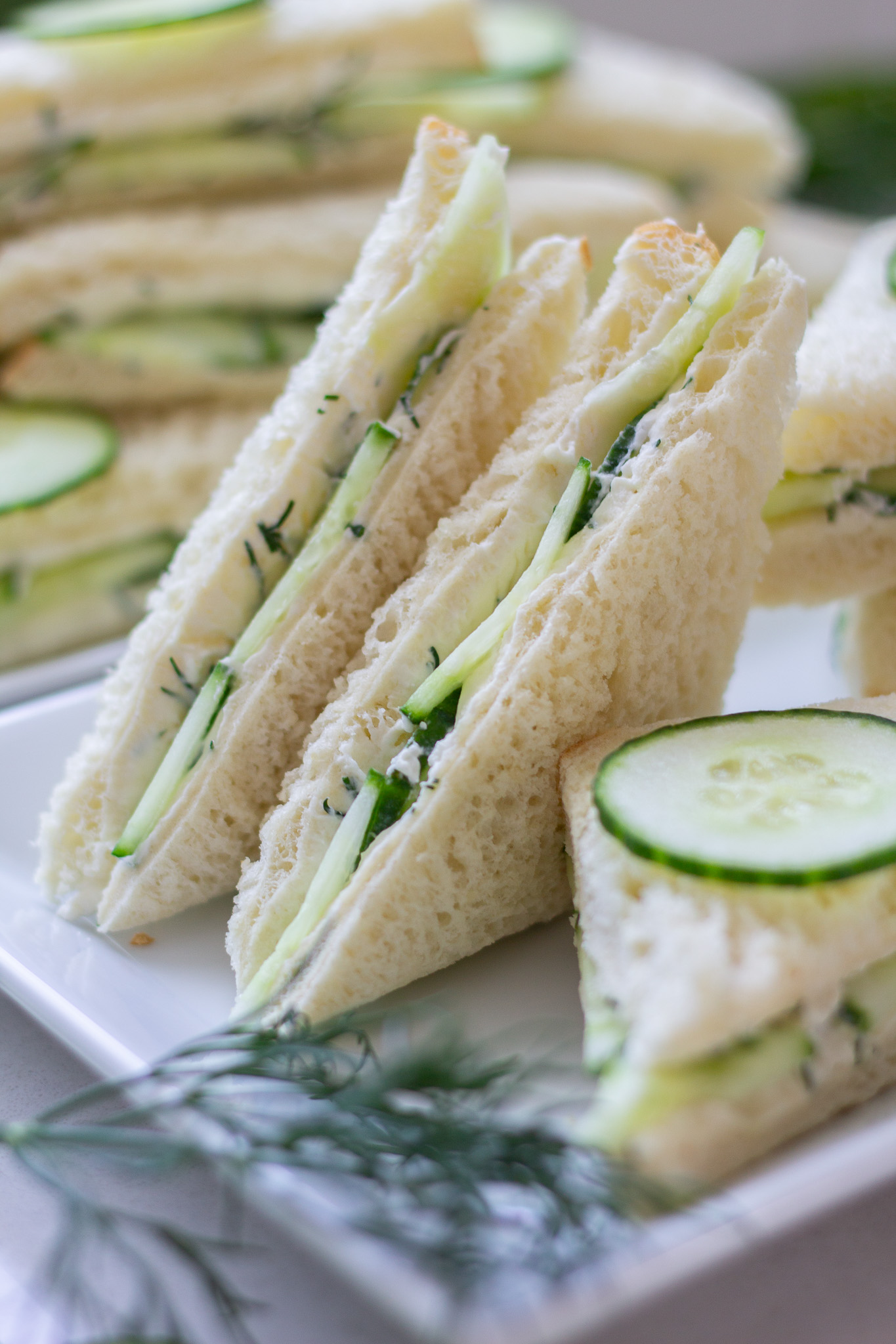 Simple 5 Ingredient Cucumber Sandwiches