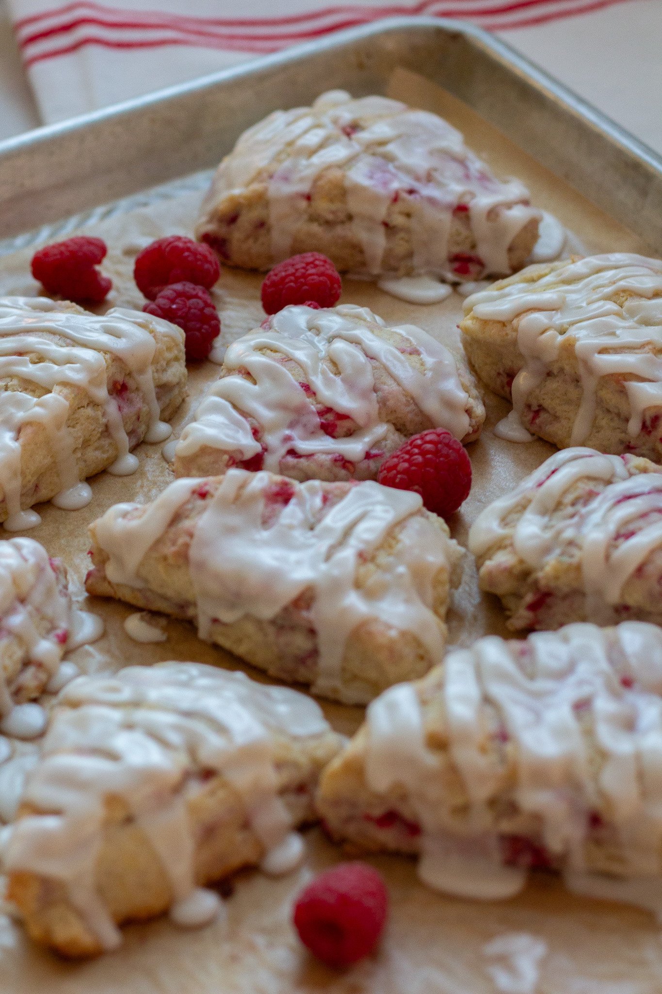 Easy Raspberry Cream Scones