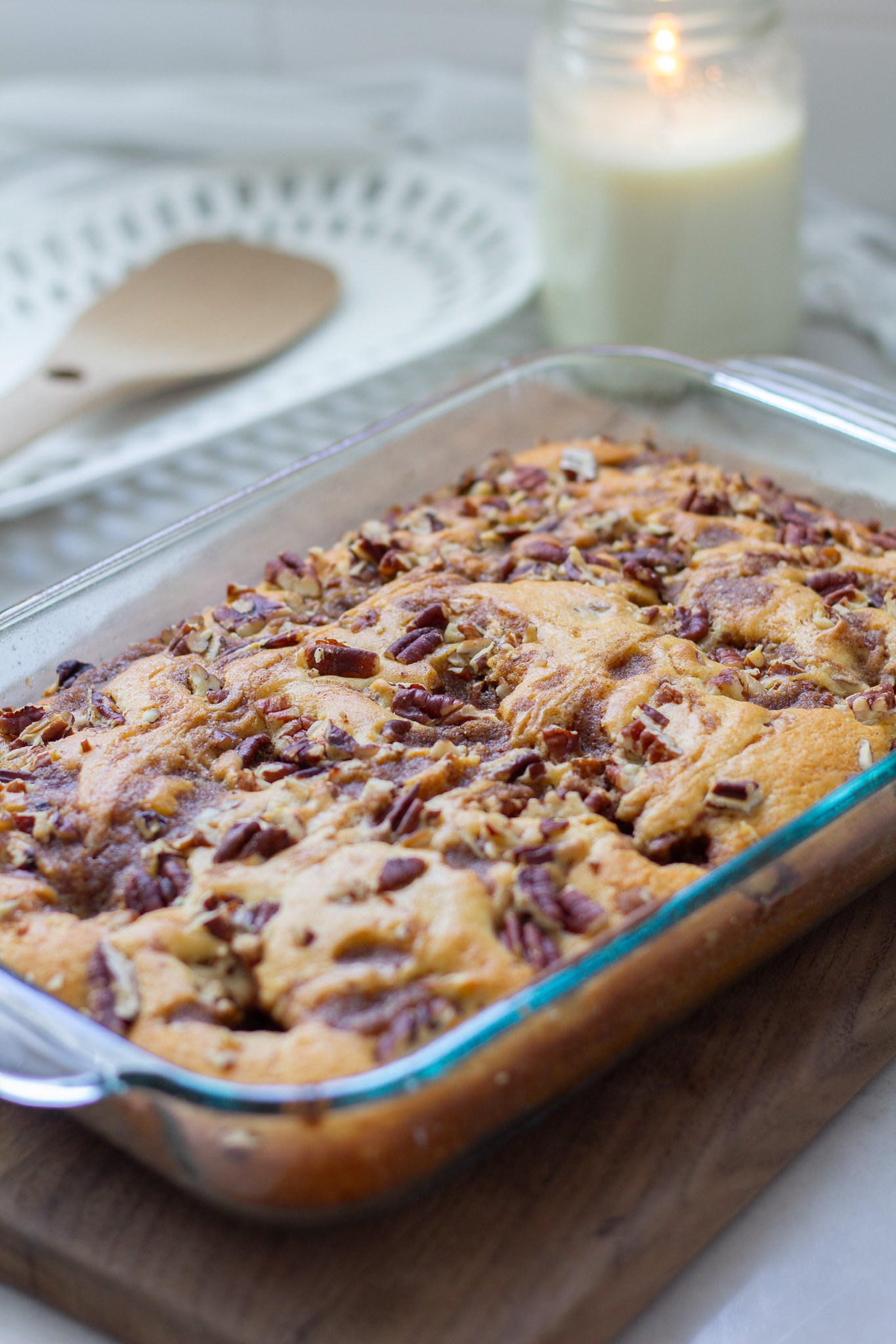 Cinnamon Streusel Coffee Cake without glaze or frosting 