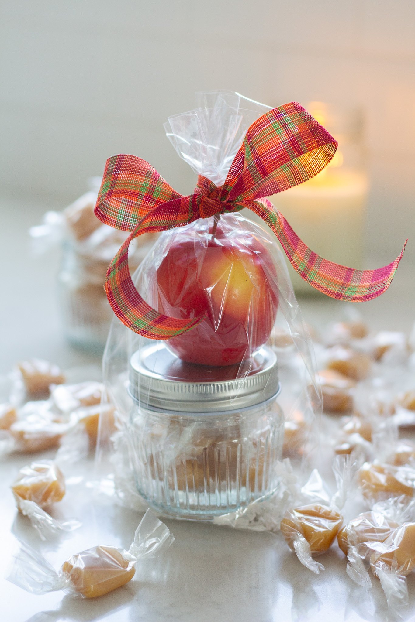 Fall Teacher Gift with Homemade Caramels