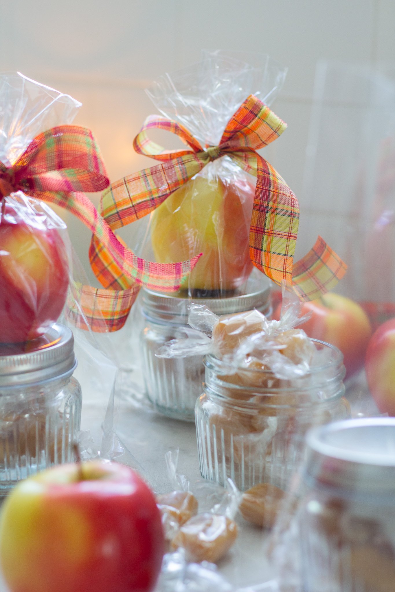 Fall Teacher Gift with Homemade Caramels
