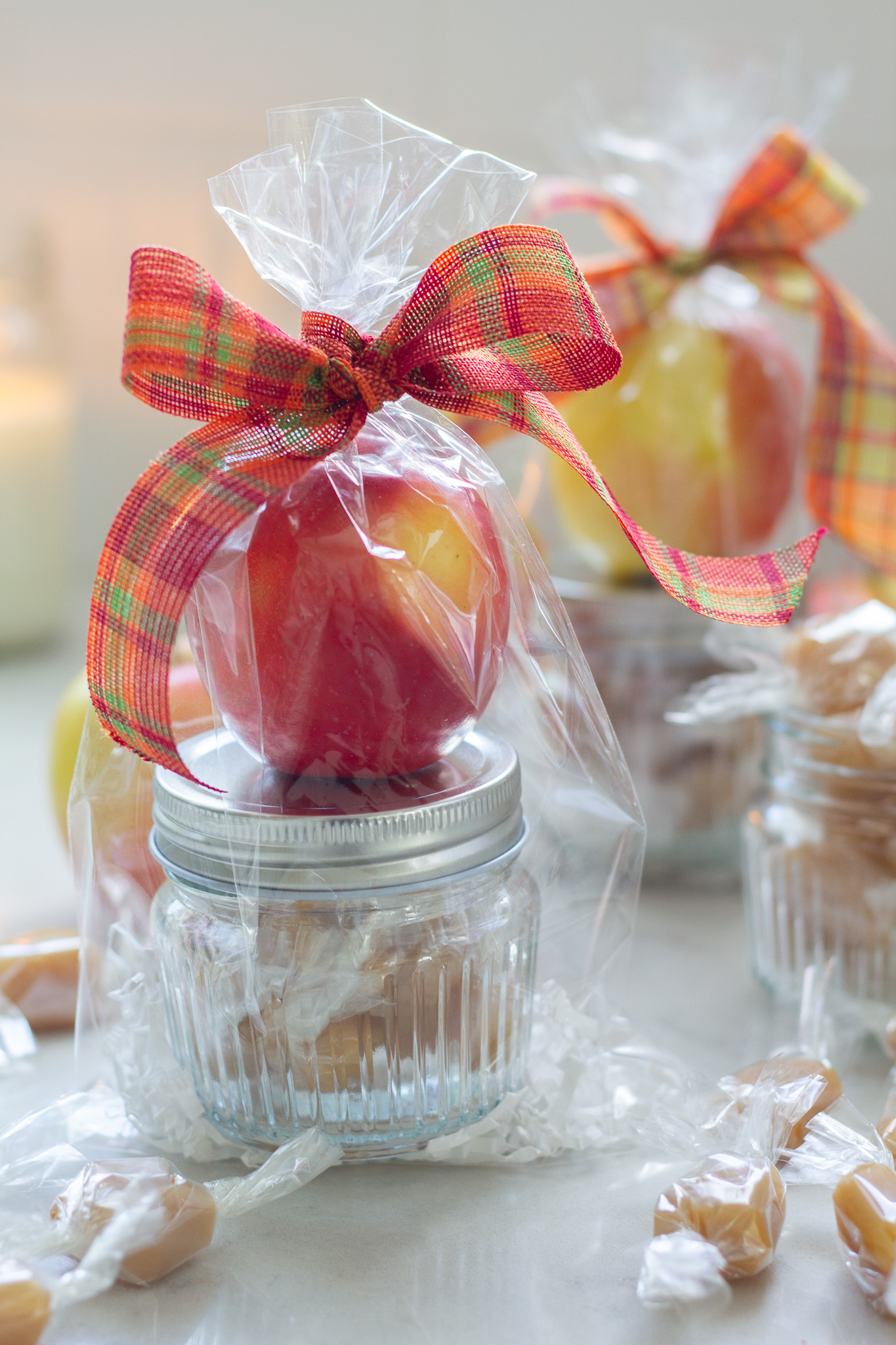 Fall Teacher Gift with Homemade Caramels