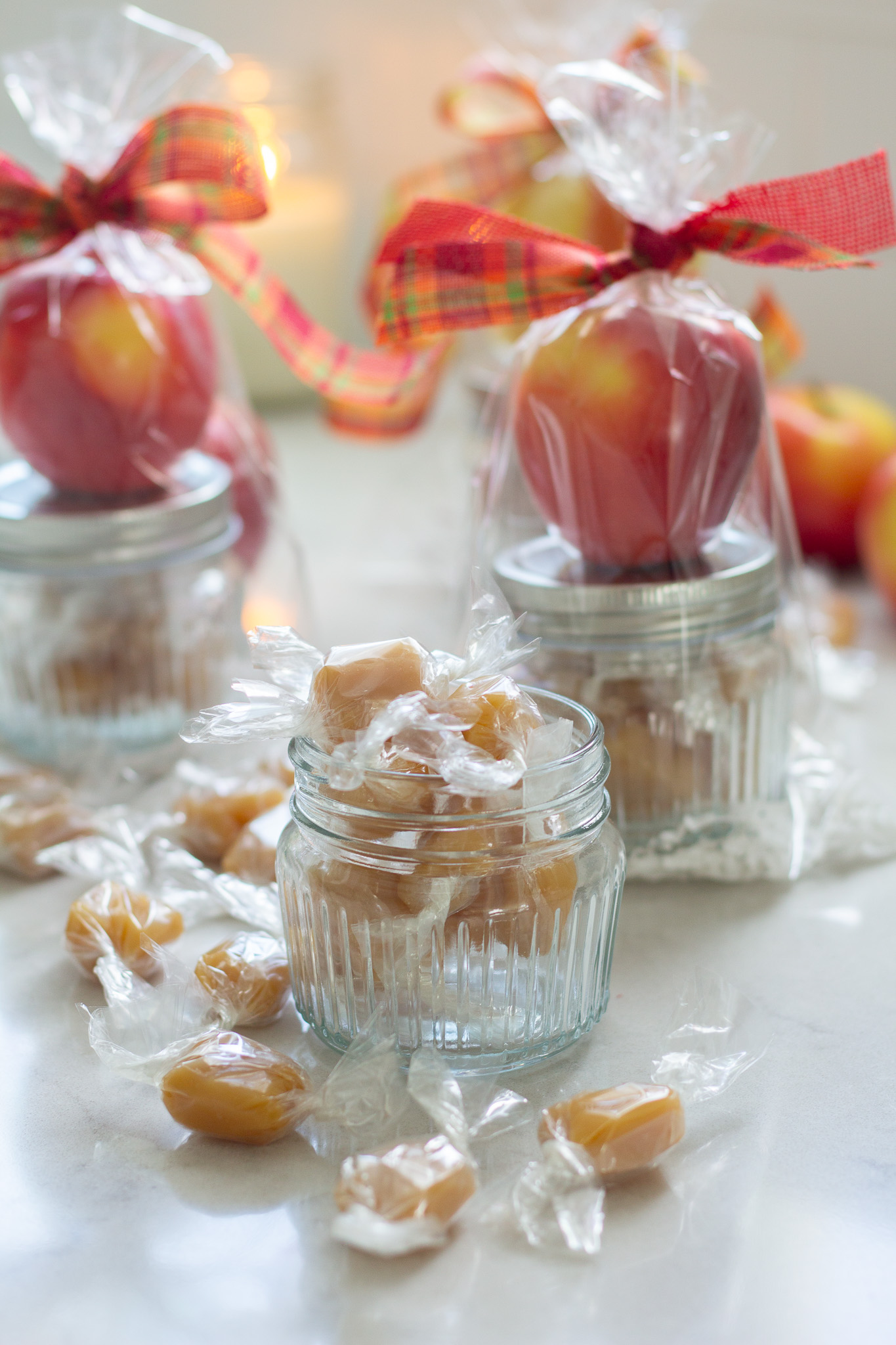 Fall Teacher Gift with Homemade Caramels
