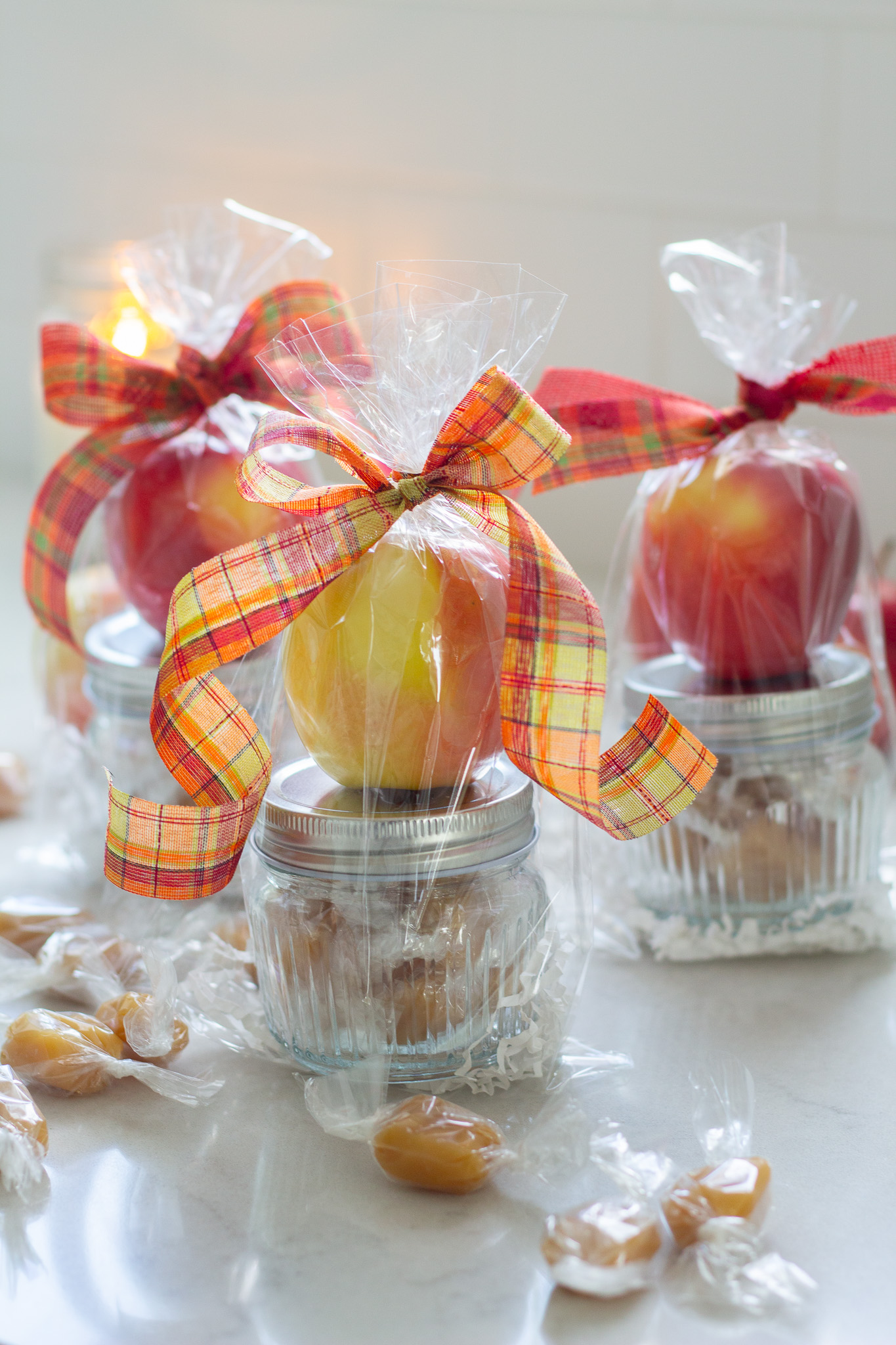 Fall Teacher Gift with Homemade Caramels