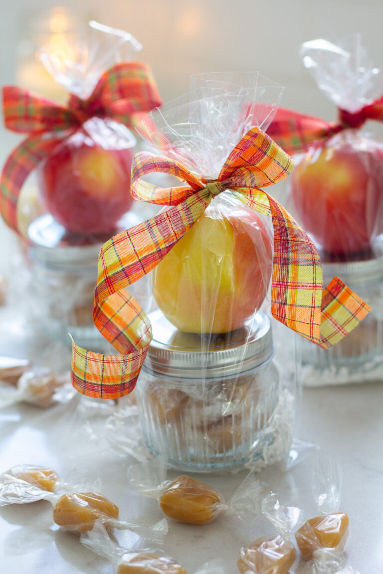 Fall Teacher Gift with Homemade Caramels
