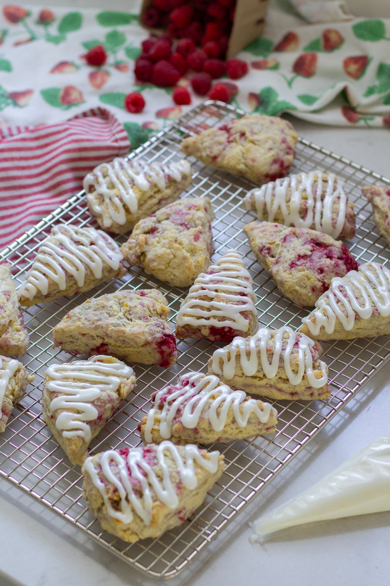 Easy Raspberry Cream Scones