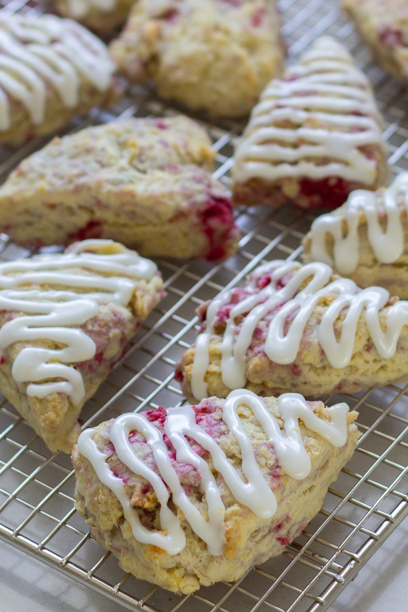 Easy Raspberry Cream Scones