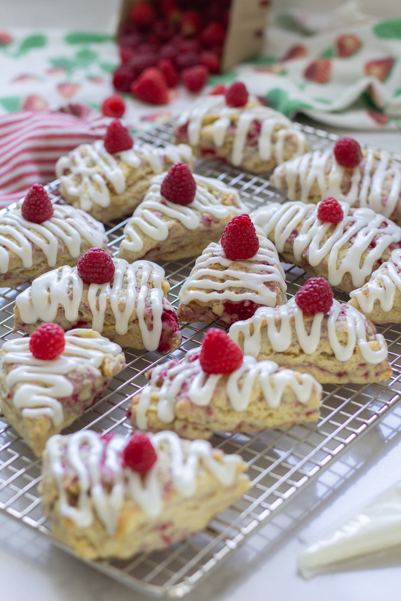Easy Raspberry Cream Scones