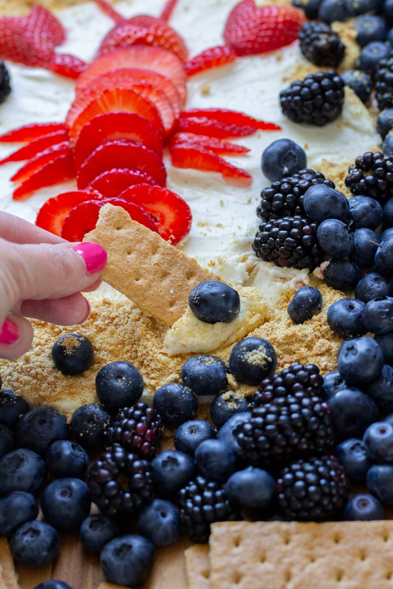 Simple Summer Buttercream Dessert Board