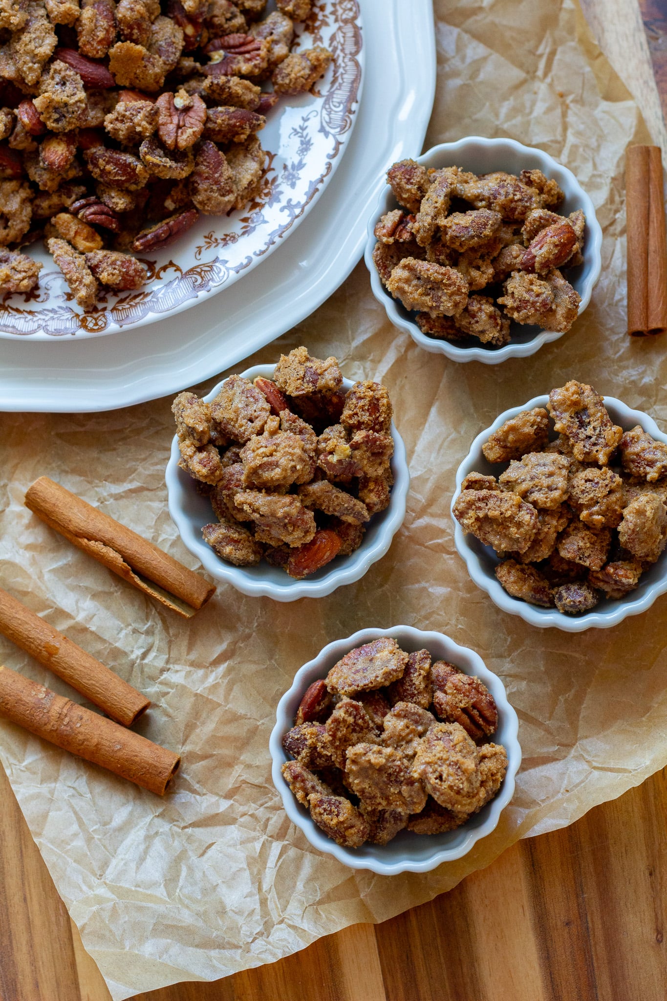 Easy Candied Almonds and Pecans